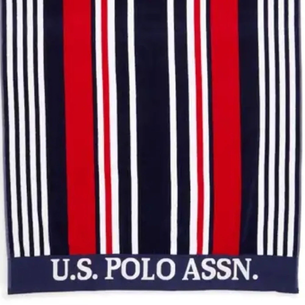 US POLO ASSN Bon Voyage Jacquard Beach Towel